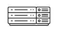 Server Racks Data Center Icon, IT, Network, and Cloud Computing, vector design Generative AI Royalty Free Stock Photo
