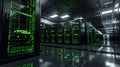 The server racks in datacenter.AI generated image Royalty Free Stock Photo