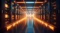 server racks, symbolizing the backbone of digital infrastructure cloud computing and storage, Generative A Royalty Free Stock Photo