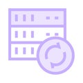 Server reload color line icon Royalty Free Stock Photo
