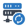Server reload glyphs double color icon