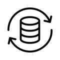 server reload line icon Royalty Free Stock Photo