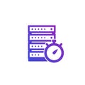 server response time icon on white