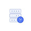 server response time vector icon