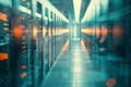 Server room, Data Center. Big Data Storage. cloud computing technology. Neural network ai generated Royalty Free Stock Photo