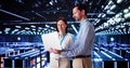 Server Room In Data Center. Cloud Computer Engineers Royalty Free Stock Photo