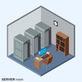 Server room, data center Royalty Free Stock Photo