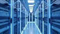 Server Room Data Center Modern Network Technology Infrastructure Royalty Free Stock Photo