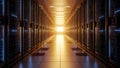Server Room Data Center Modern Technology Infrastructure Royalty Free Stock Photo