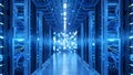 Server Room Data Center Network, Hosting, and Cloud Computing Royalty Free Stock Photo
