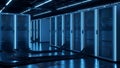 Server Room Data Center Network, Hosting, Cloud Computing Royalty Free Stock Photo