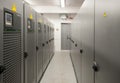 Server room. Rows of ups units Royalty Free Stock Photo