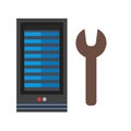 Server Settings Royalty Free Stock Photo