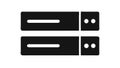 Server Stack Network Icon for Data Center Cloud, vector design Generative AI Royalty Free Stock Photo