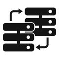 Server storage icon simple vector. Backup data Royalty Free Stock Photo