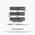 server, storage, rack, database, data Icon. glyph vector gray symbol for UI and UX, website or mobile application Royalty Free Stock Photo