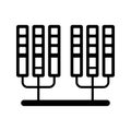 Server, storage, twin icon