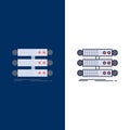 server, structure, rack, database, data Flat Color Icon Vector Royalty Free Stock Photo