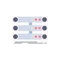 server, structure, rack, database, data Flat Color Icon Vector Royalty Free Stock Photo