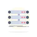 server, structure, rack, database, data Flat Color Icon Vector Royalty Free Stock Photo