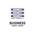 server, structure, rack, database, data Flat Color Icon Vector Royalty Free Stock Photo