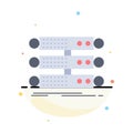 server, structure, rack, database, data Flat Color Icon Vector Royalty Free Stock Photo
