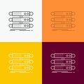 server, structure, rack, database, data Icon Over Various Background. Line style design, designed for web and app. Eps 10 vector Royalty Free Stock Photo