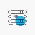server, structure, rack, database, data Line Icon Royalty Free Stock Photo