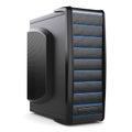 Server tower box. Black desktop PC Royalty Free Stock Photo