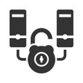 Server unlock icon Royalty Free Stock Photo