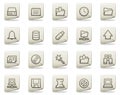 Server web icons, document series Royalty Free Stock Photo