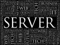 Server word cloud Royalty Free Stock Photo