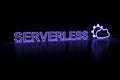 SERVERLESS COMPUTING neon concept self illumination background