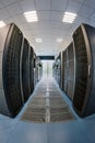 Servers in computer room Royalty Free Stock Photo