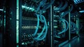 servers data center cabling Royalty Free Stock Photo