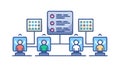 Servers Processing User Data and Digital Information, vector design Generative AI Royalty Free Stock Photo