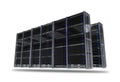 Servers Rack Isolated Royalty Free Stock Photo