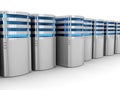 Servers row Royalty Free Stock Photo