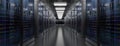 Servers. Server data center. Backup, hosting, mainframe, farm and computer rack with storage information. 3d render Royalty Free Stock Photo