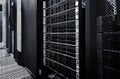 Servers stack with hard drives in a datacenter Royalty Free Stock Photo