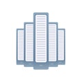 Servers or system units. Vector illustration, isolated on white. Royalty Free Stock Photo