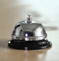 Service bell on the hotel reception desk Royalty Free Stock Photo