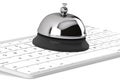 Service Bell ring with keyboard Royalty Free Stock Photo