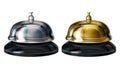 Service bells 3d realistic vector illustration Royalty Free Stock Photo