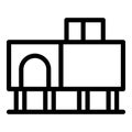 Service chair icon outline vector. Stove industry