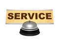 Service desk chrome vintage retro bell