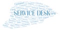 Service Desk word cloud