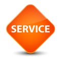 Service elegant orange diamond button Royalty Free Stock Photo