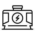 Service generator icon outline vector. Power engine Royalty Free Stock Photo