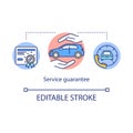 Service guarantee concept icon